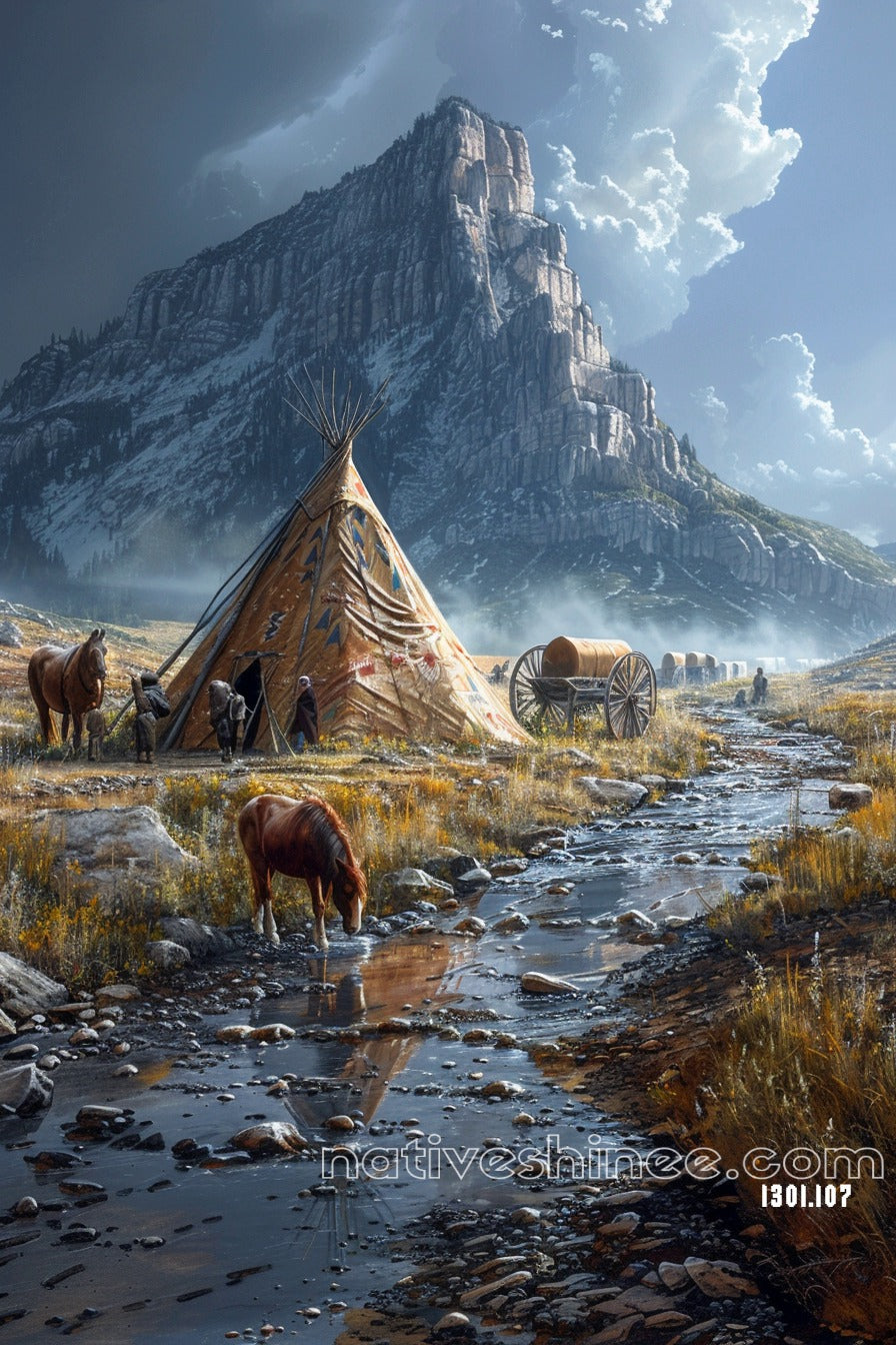 Land of the Ancestors Native American Canvas