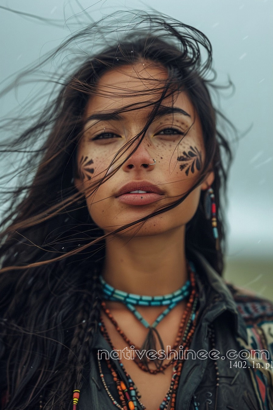 Riding With The Winds Native American Canvas