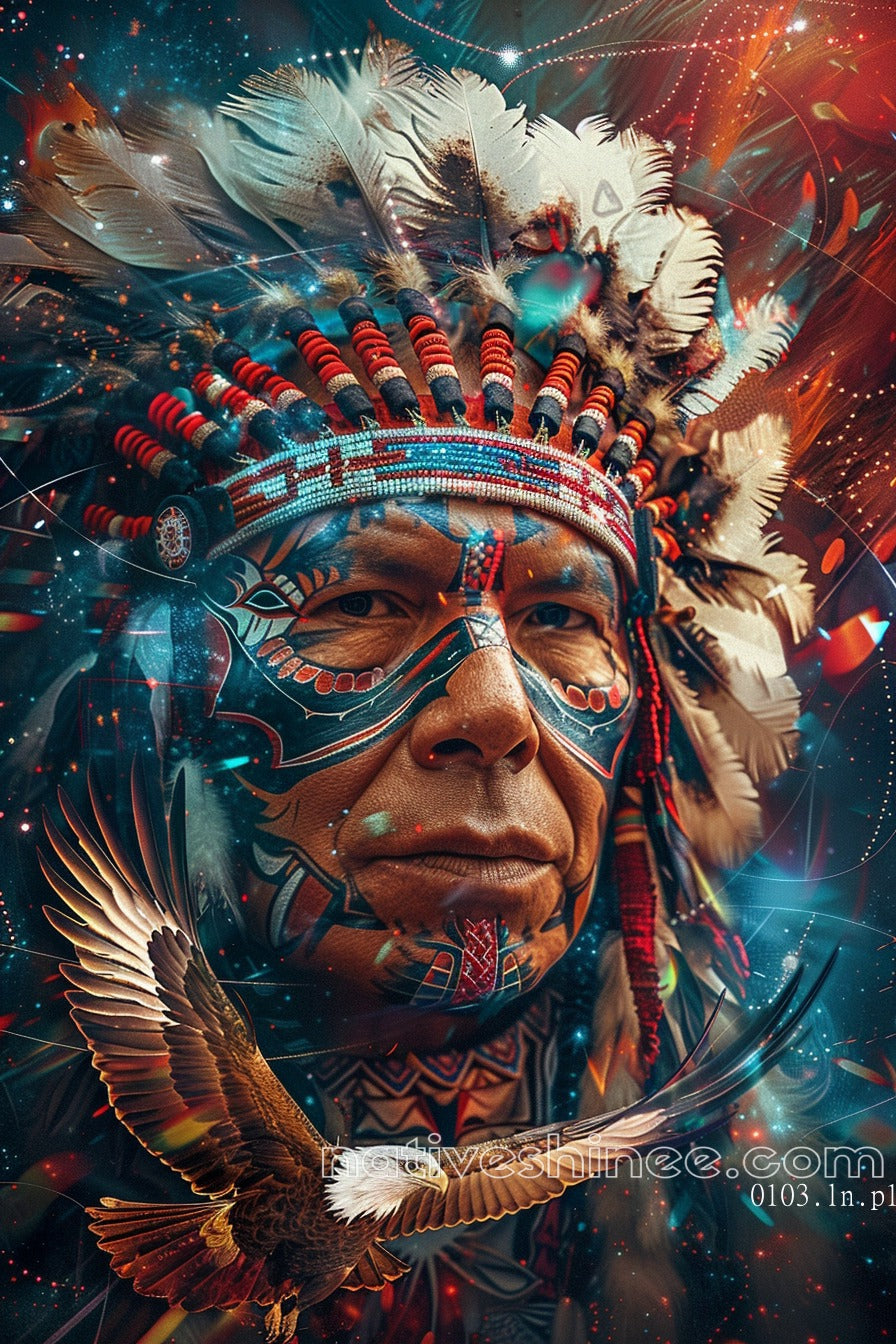 A Warrior’s Legacy Native American Canvas