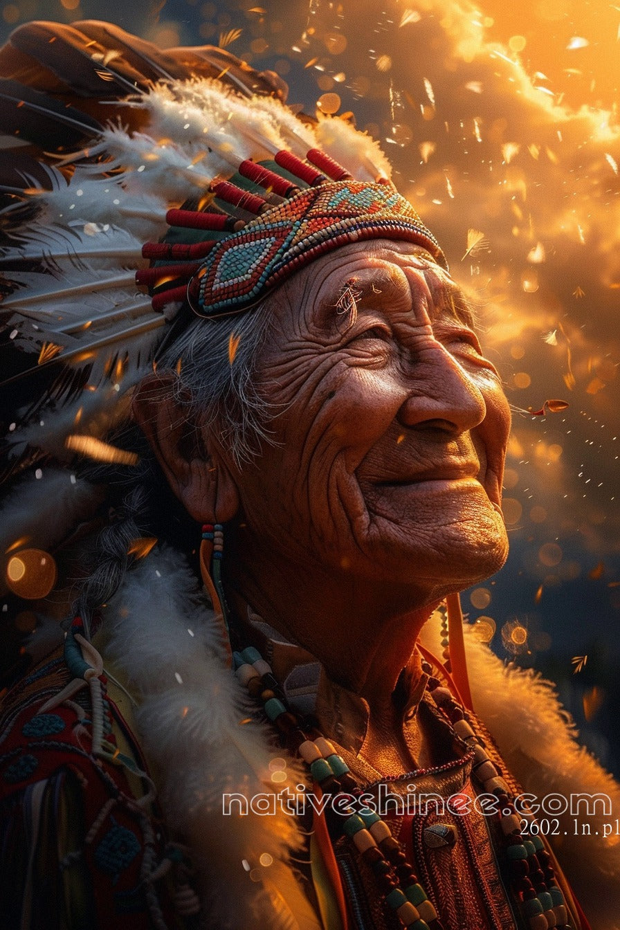 Wisdom of the Ages Native American Canvas