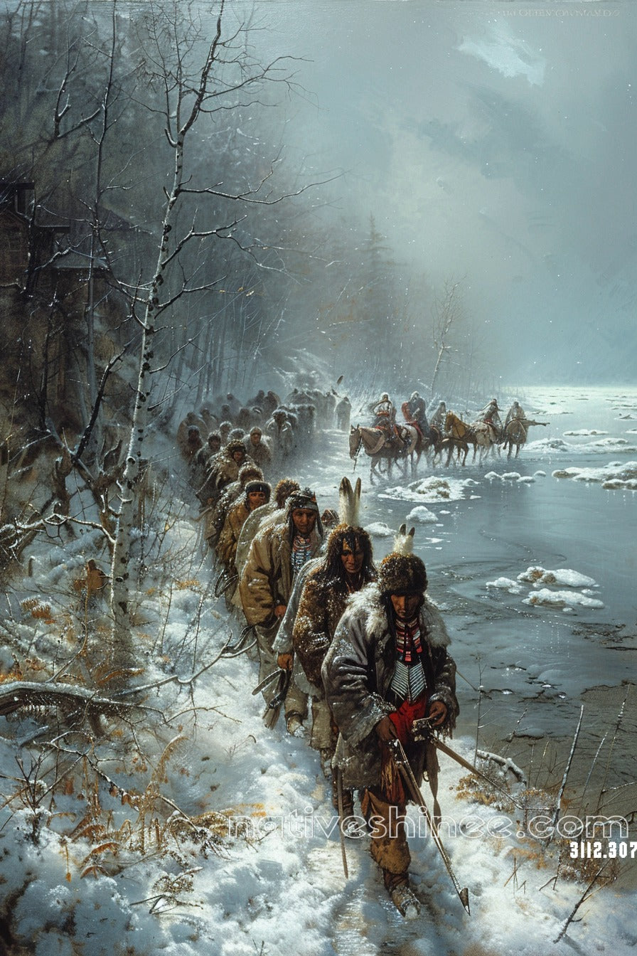 Footsteps Native American Canvas