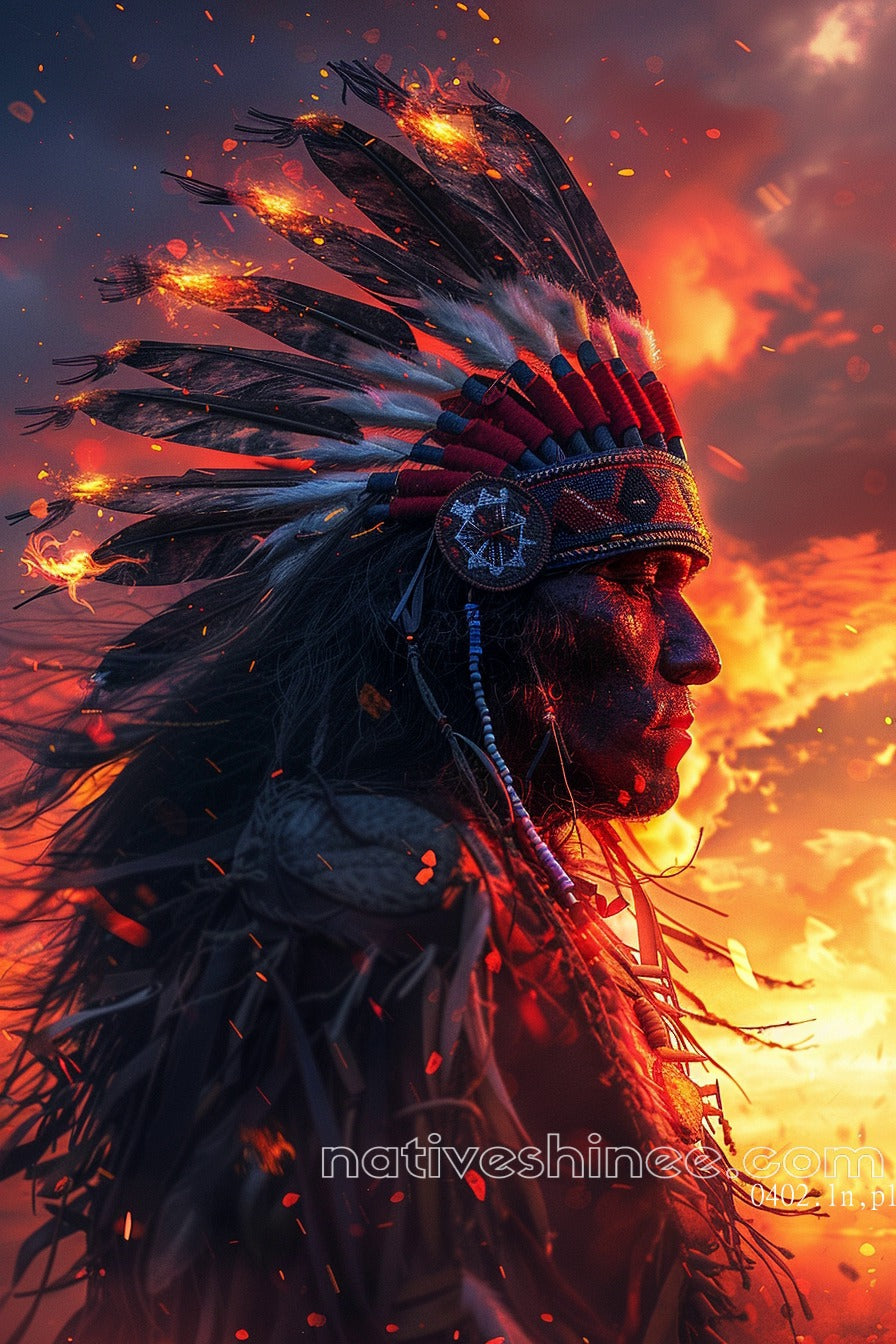 Ember of the Soul Native American Canvas