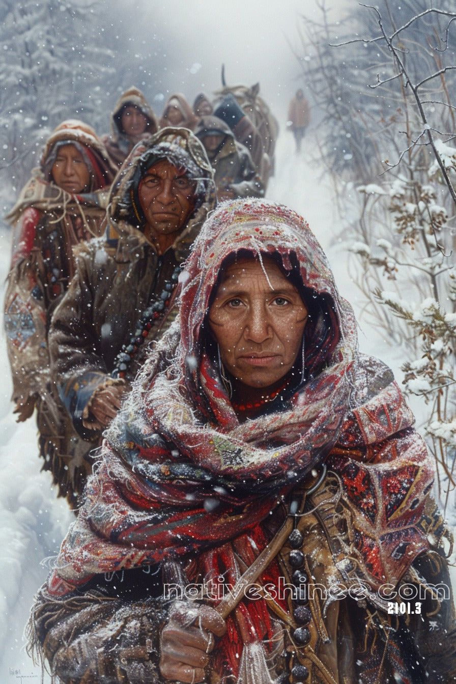 Endurance Through the Storm Native American Canvas