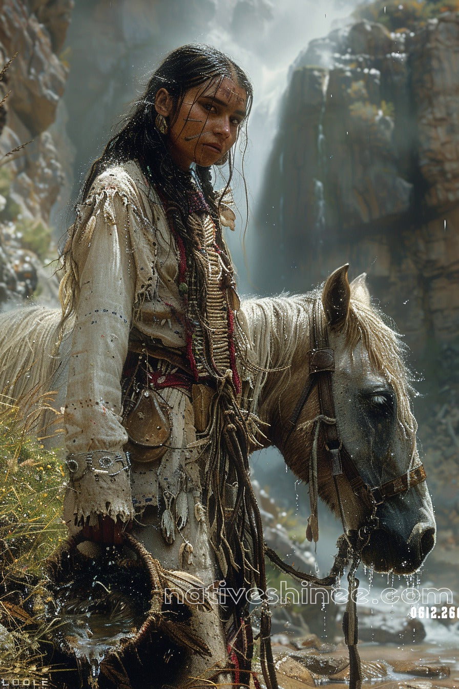 The Spirit’s Flow Native American Canvas
