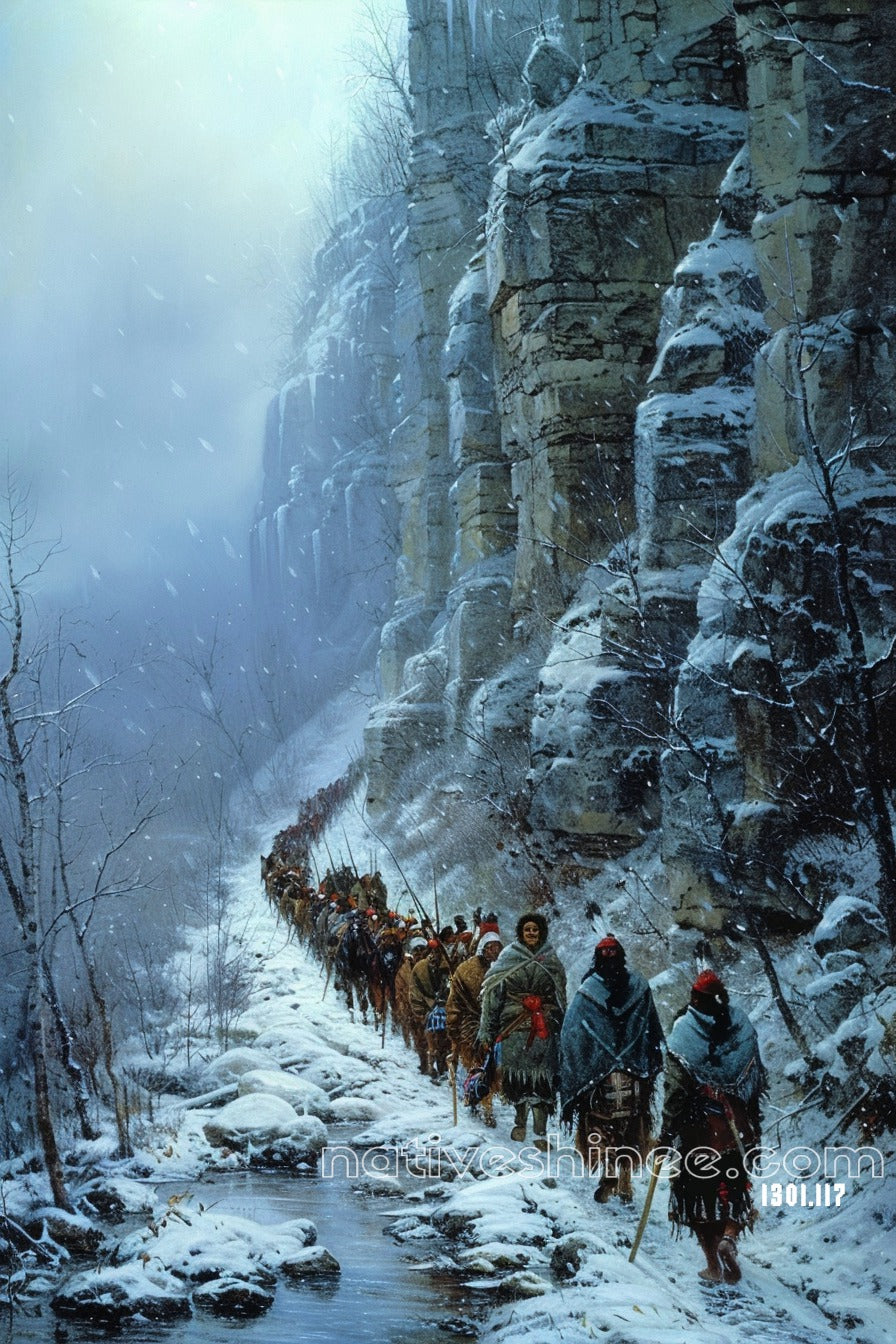 Unyielding Spirit Native American Canvas