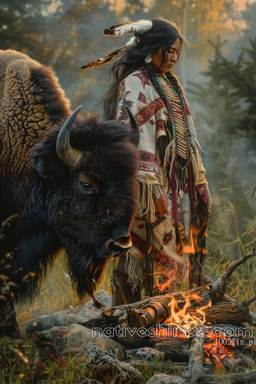 Courage Native American Canvas