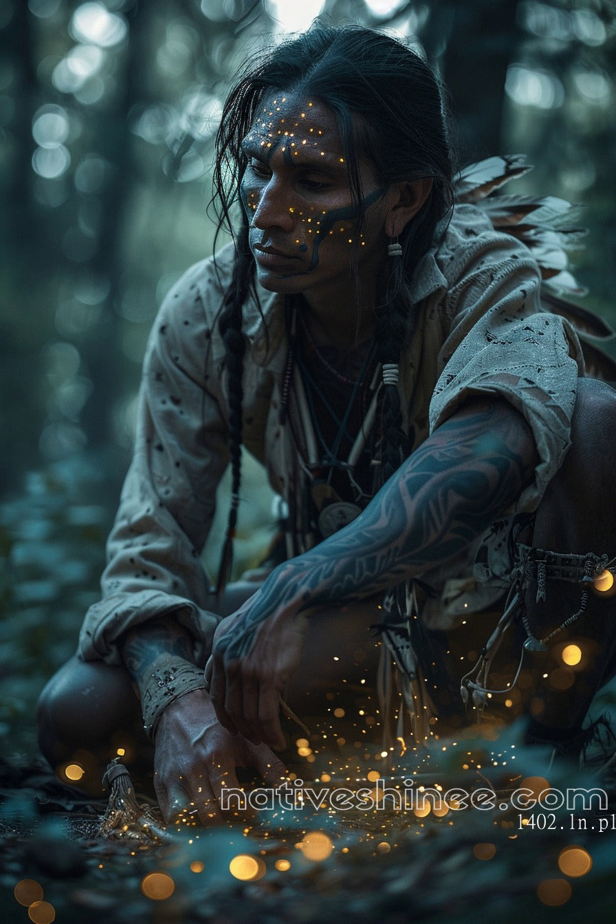 The Spirit of the Forest Native American Canvas