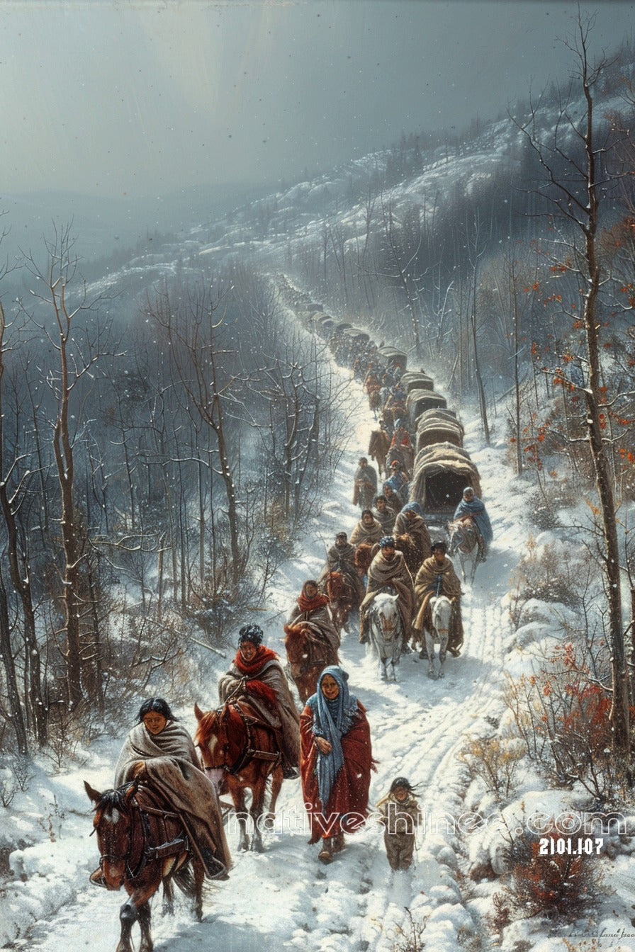 A Story Of Survival Native American Canvas