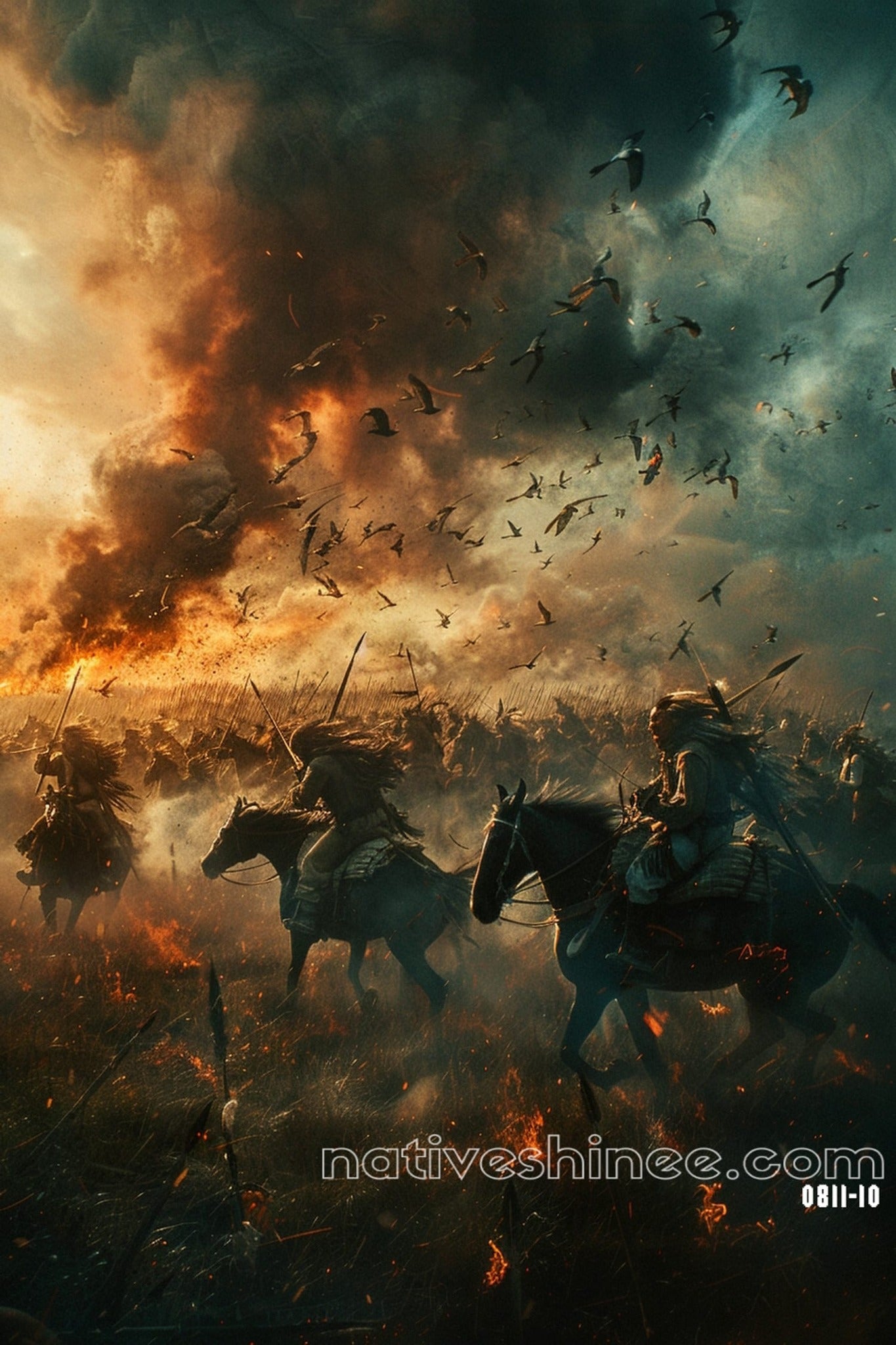 Riders of the Storm Native American Canvas