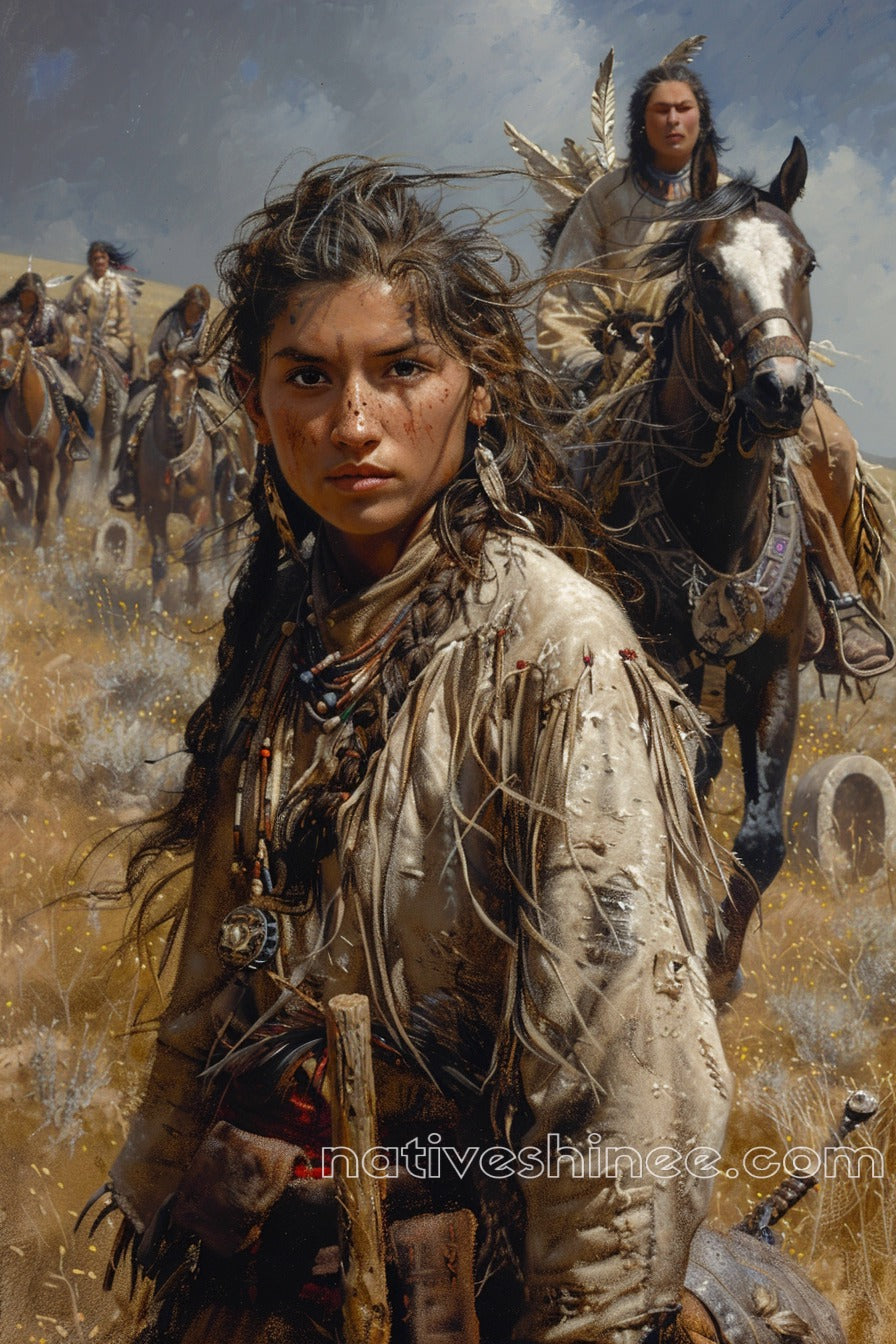 Warrior's Legacy: Native American Canvas