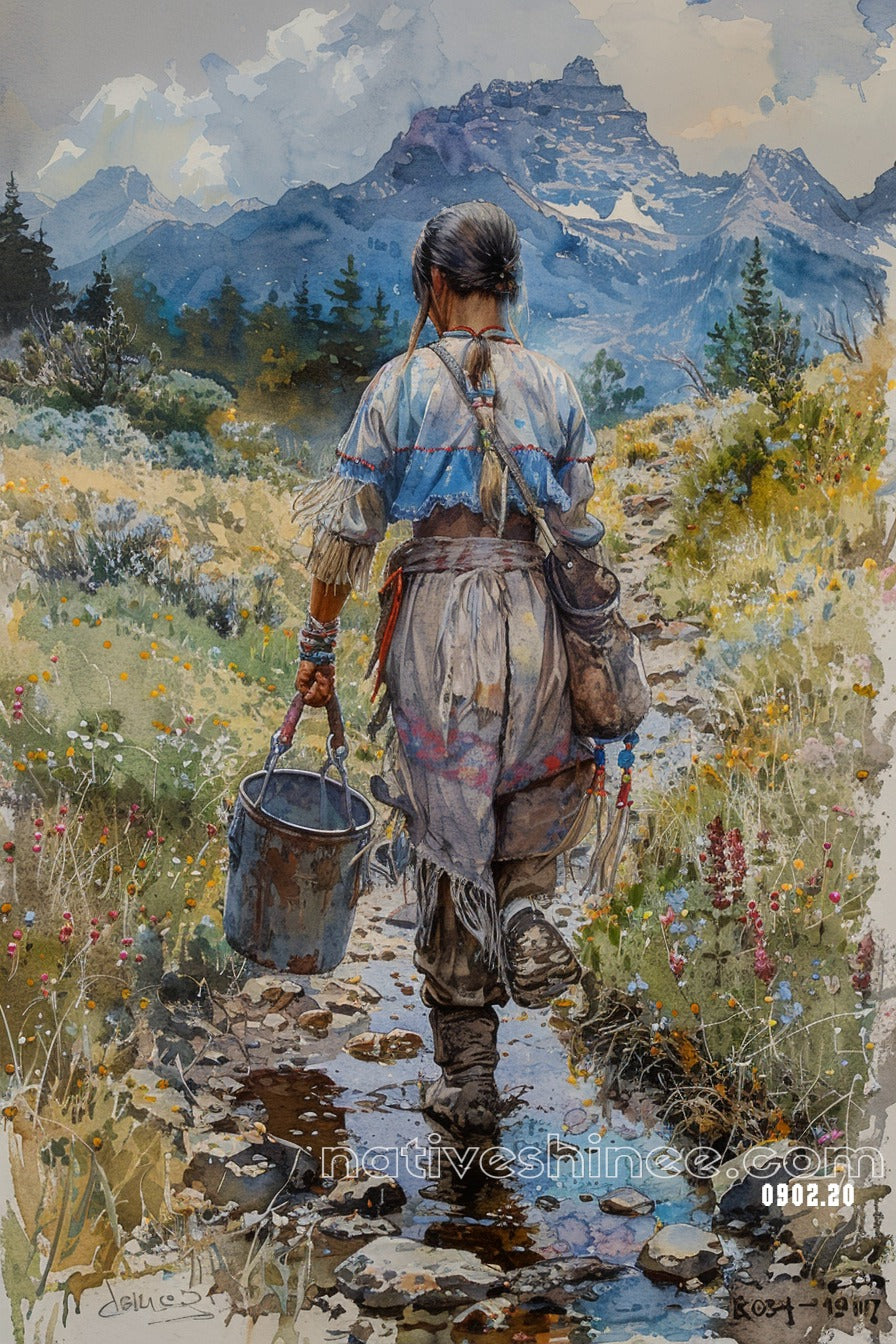 Spirit Of The Land Native American Canvas