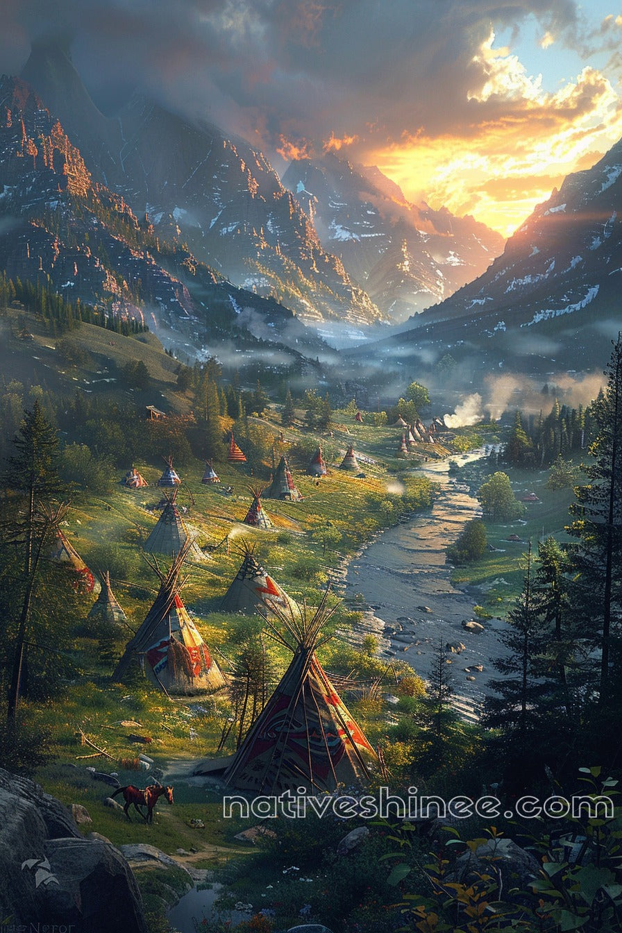 Valley of the Ancestors Native American Canvas