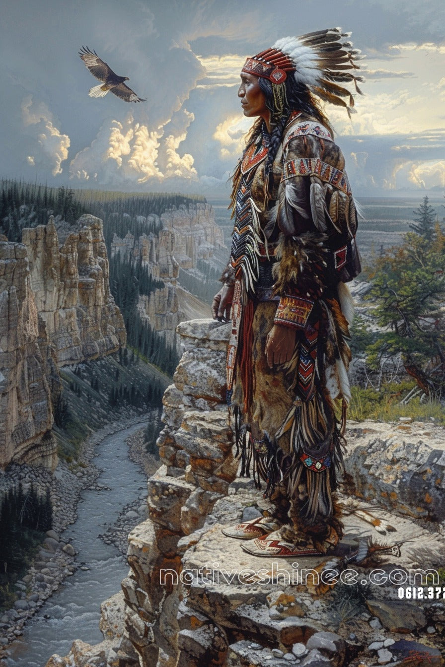 Clarity of Vision Native American Canvas
