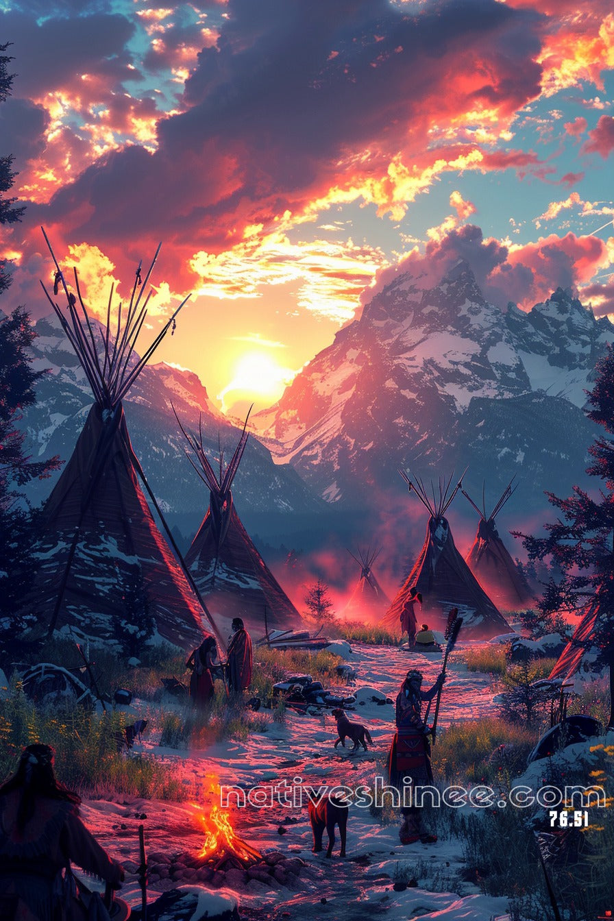 Ember of the Spirit Native American Canvas