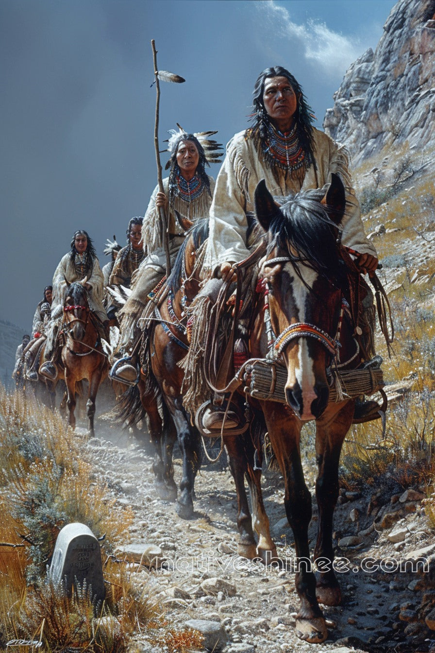 Strength in Adversity Native American Canvas