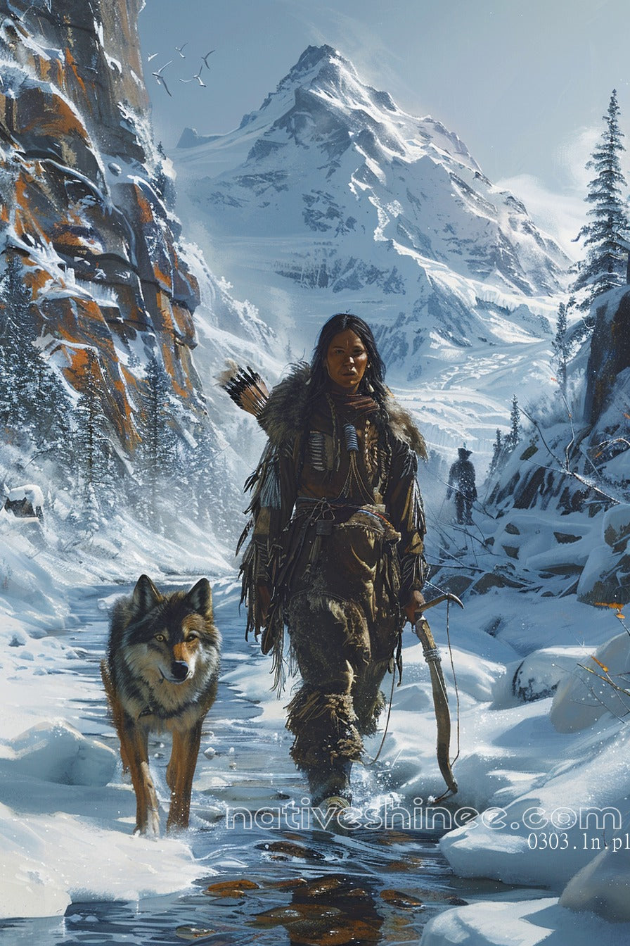 Loneliness Native American Canvas