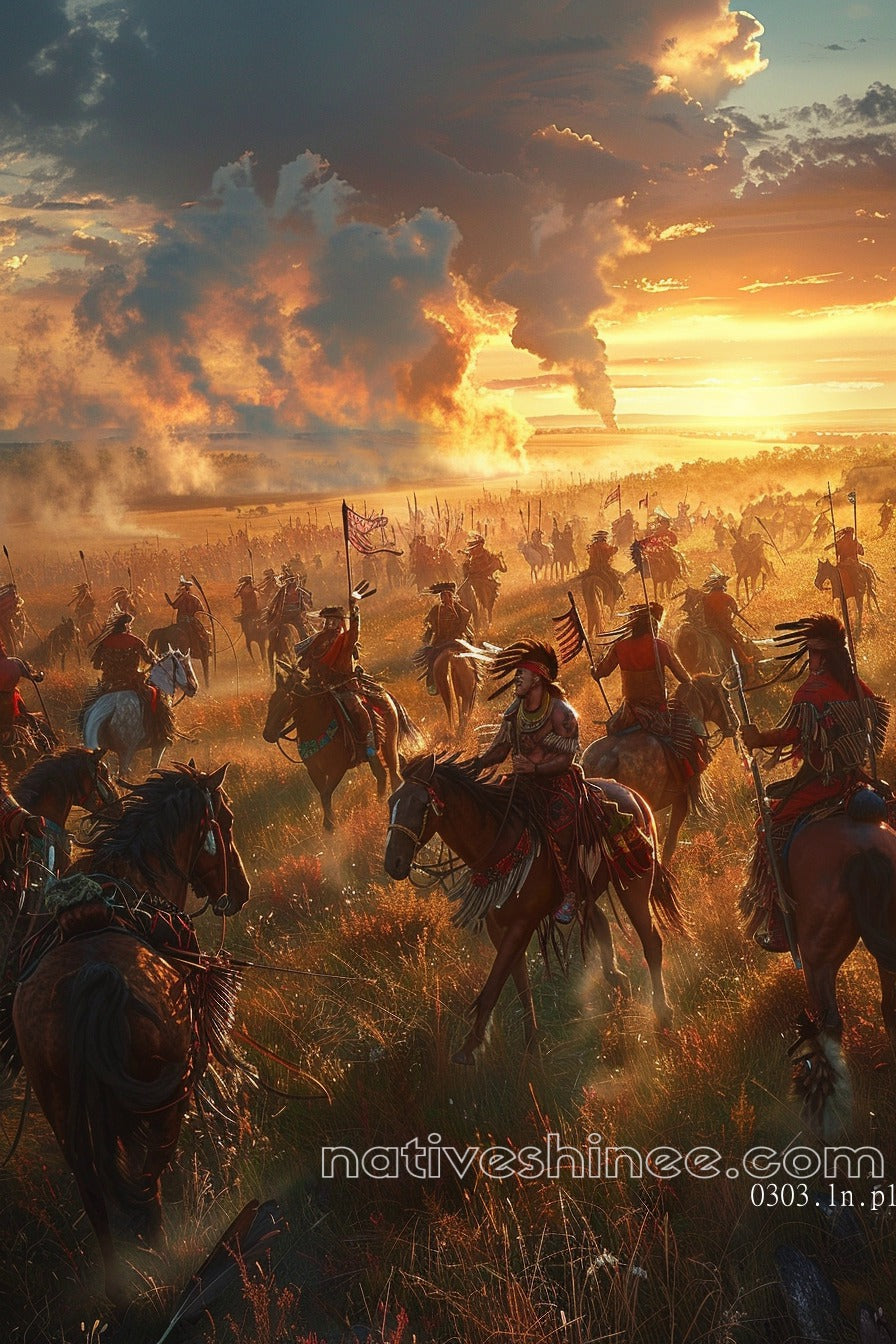 God Will Native American Canvas