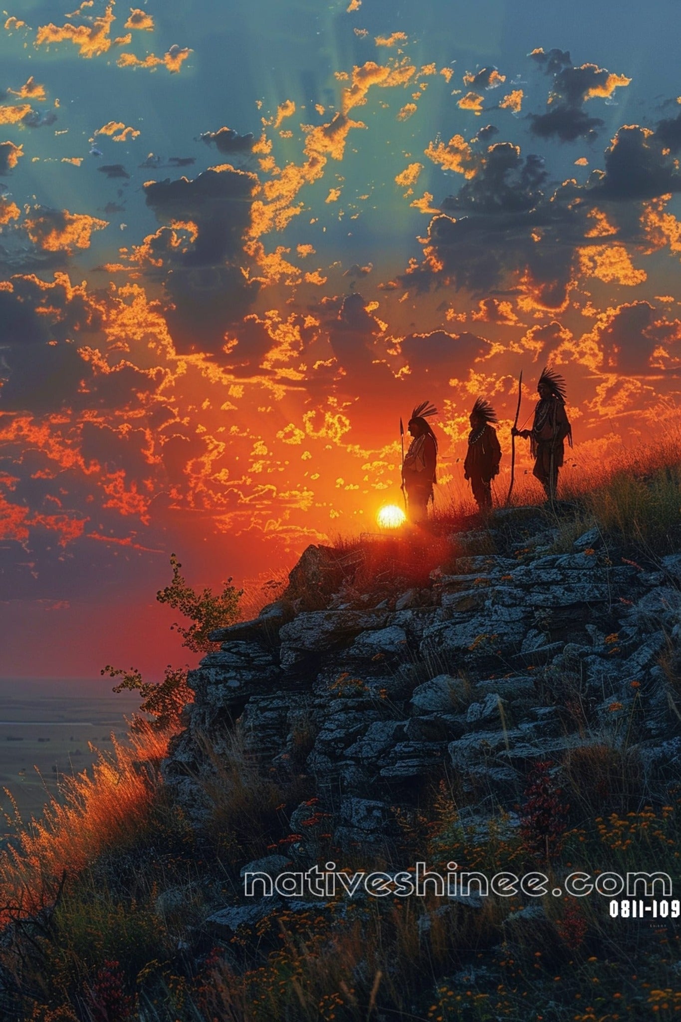 Victory's Glow Native American Canvas