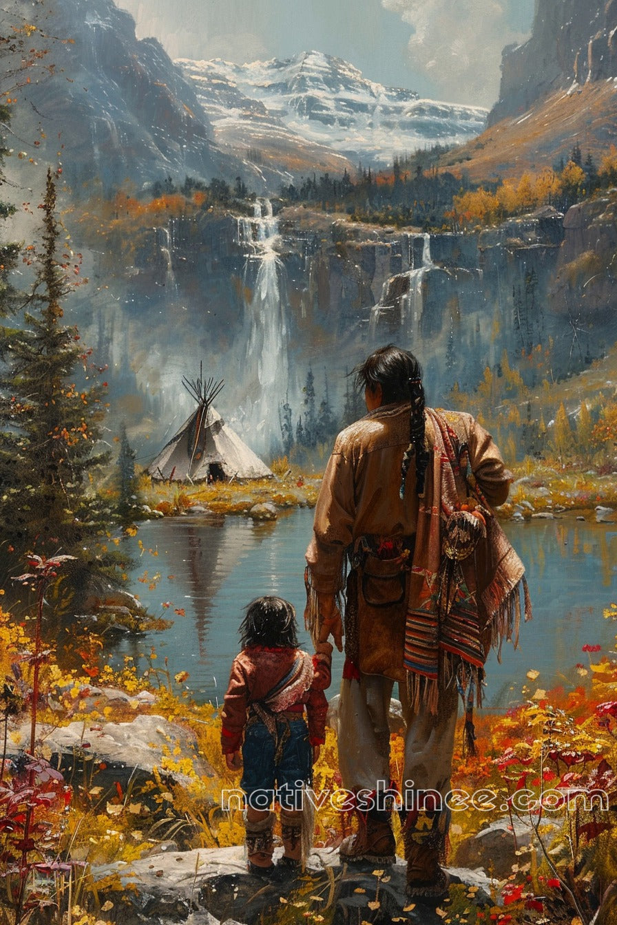 Land's Wisdom Native American Canvas