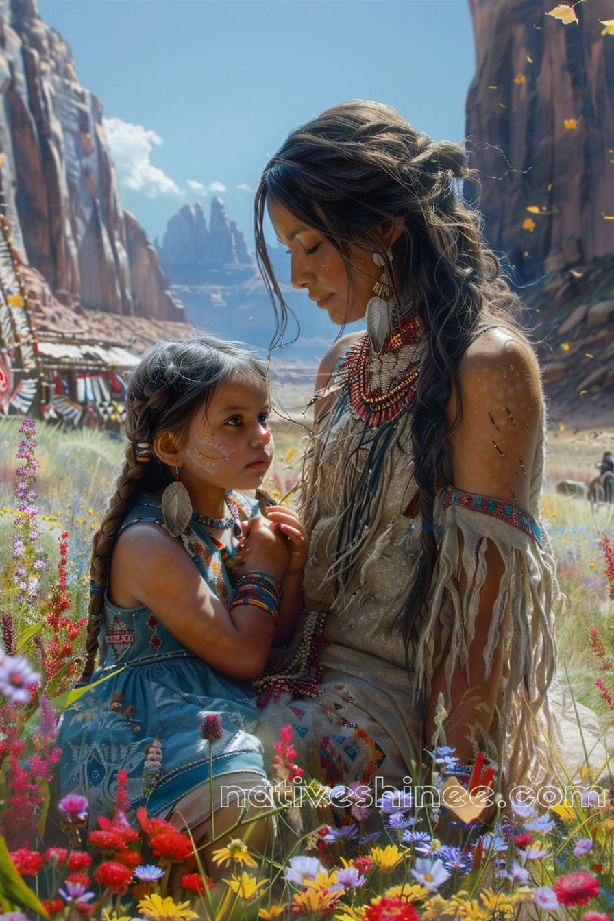 Bonds of the Land Native American Canvas