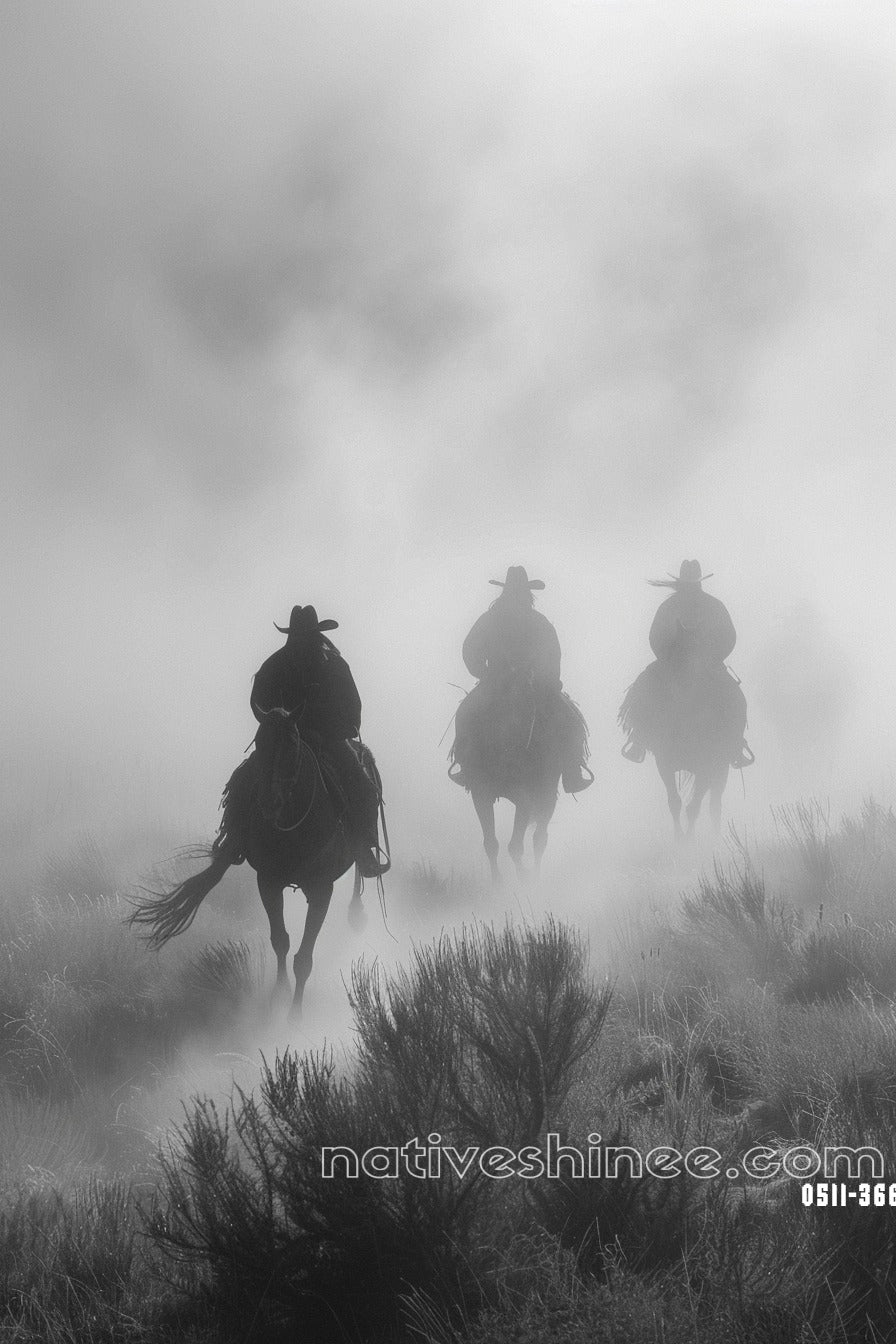 Ghosts of the Plains Native American Canvas