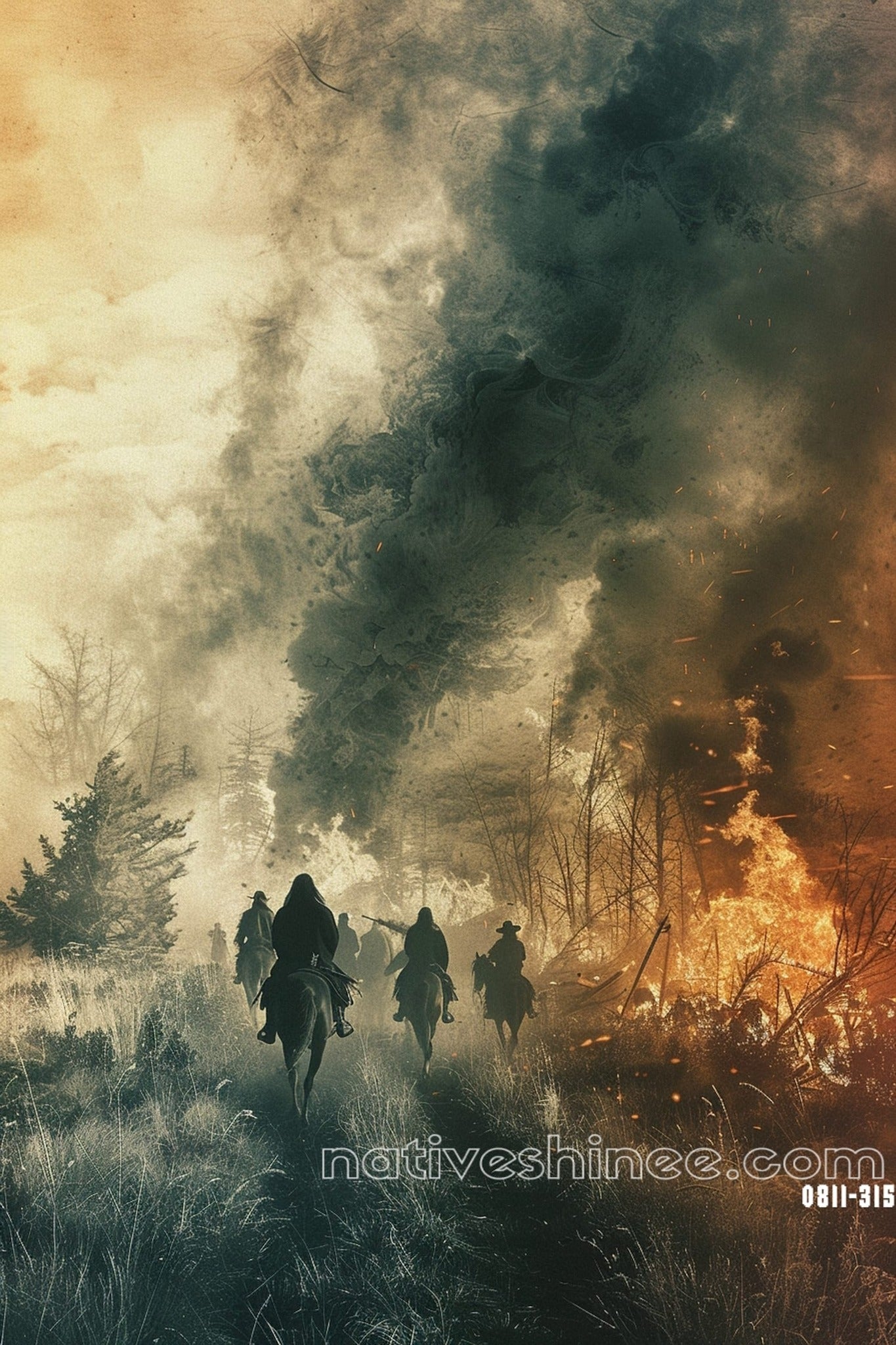 Echoes of Courage Native American Canvas