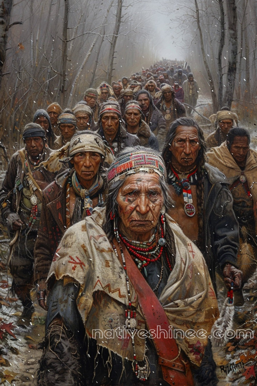 March of the Forgotten: Native American Canvas