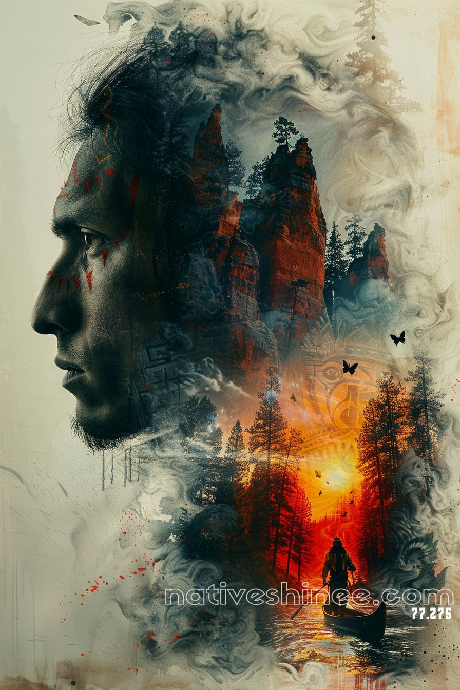 Whispers of the Ancestors Native American Canvas