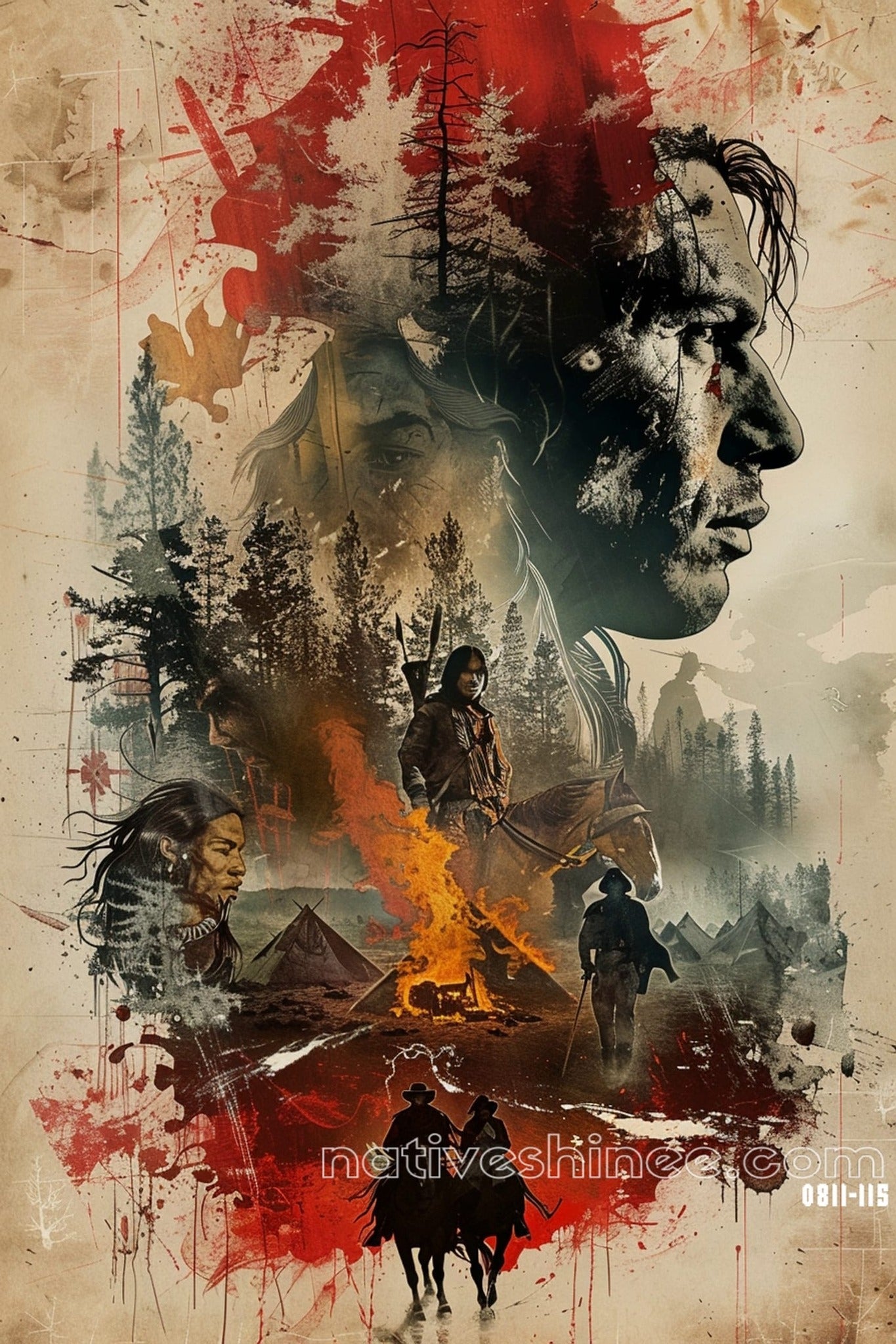 The Heart of Resistance Native American Canvas