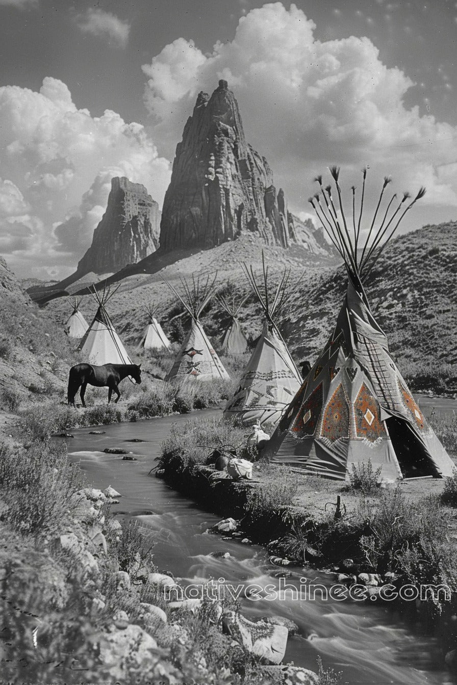 Echoes of the Canyon Native American Canvas