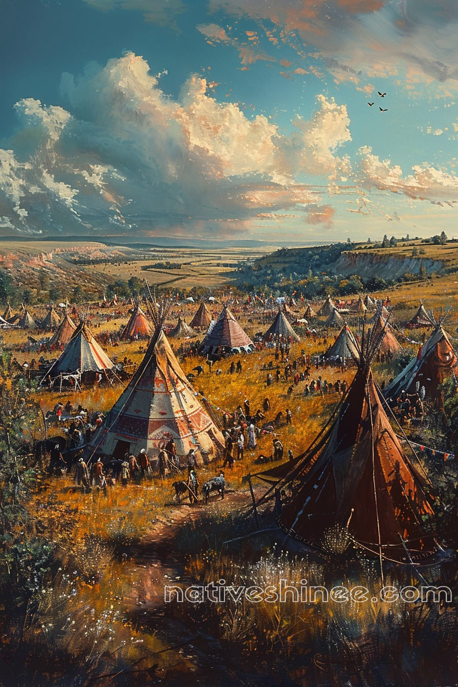 The Gathering: Native American Canvas