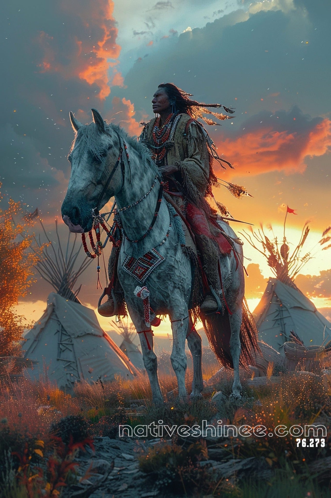 Whispers of the Wind Native American Canvas