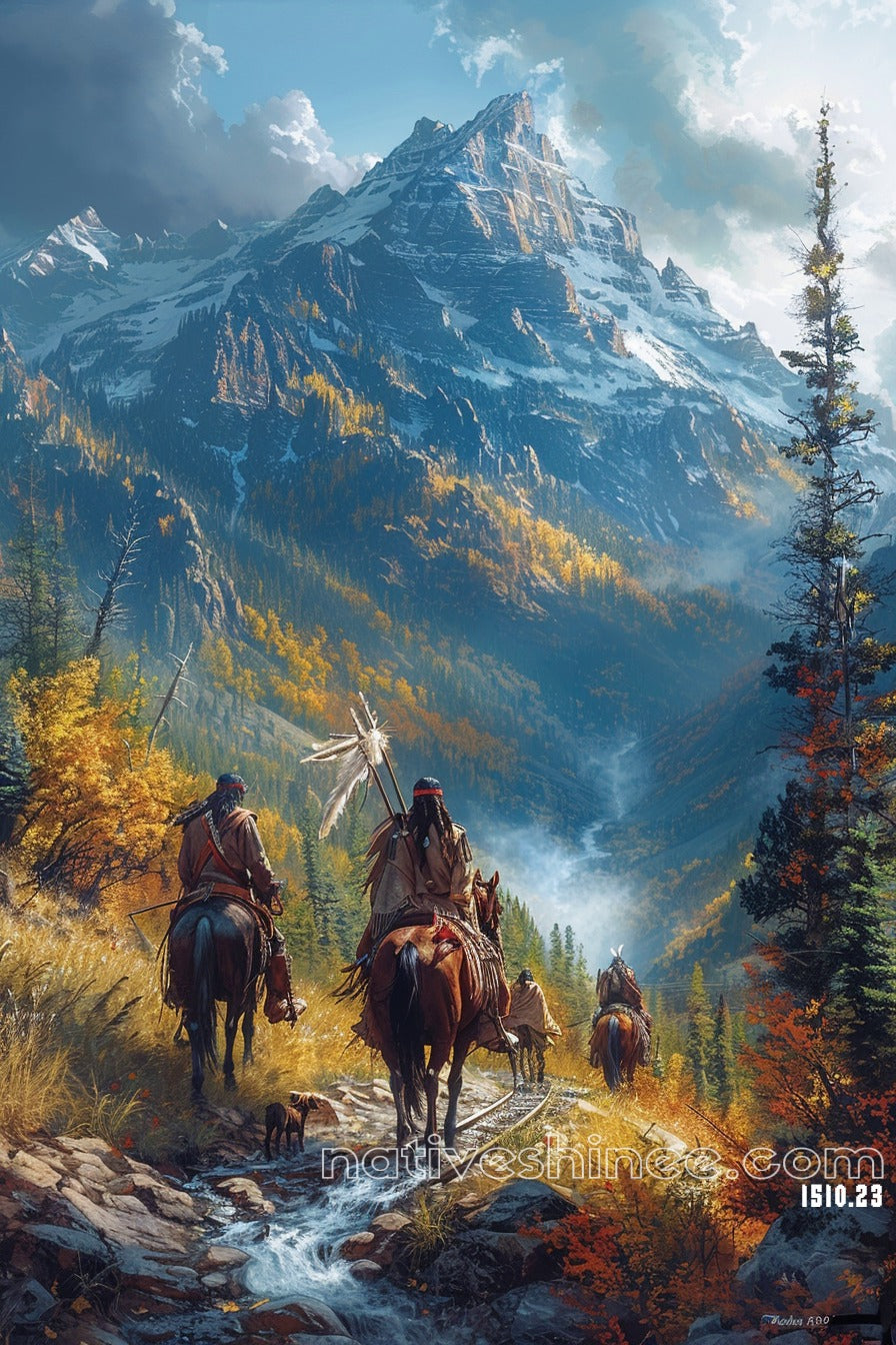 Through the Valley: Journey of the Spirit Native American Canvas