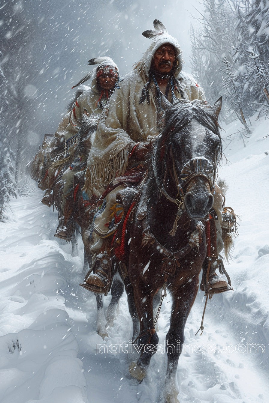 Trail of Tears, Enduring Strength Native American Canvas