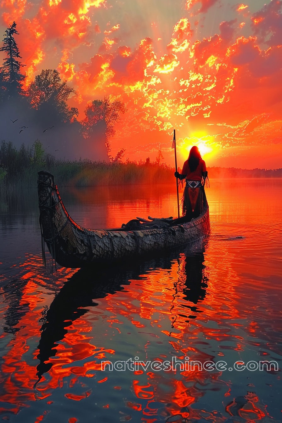 Honoring the Land, Honoring Ancestors Native American Canvas