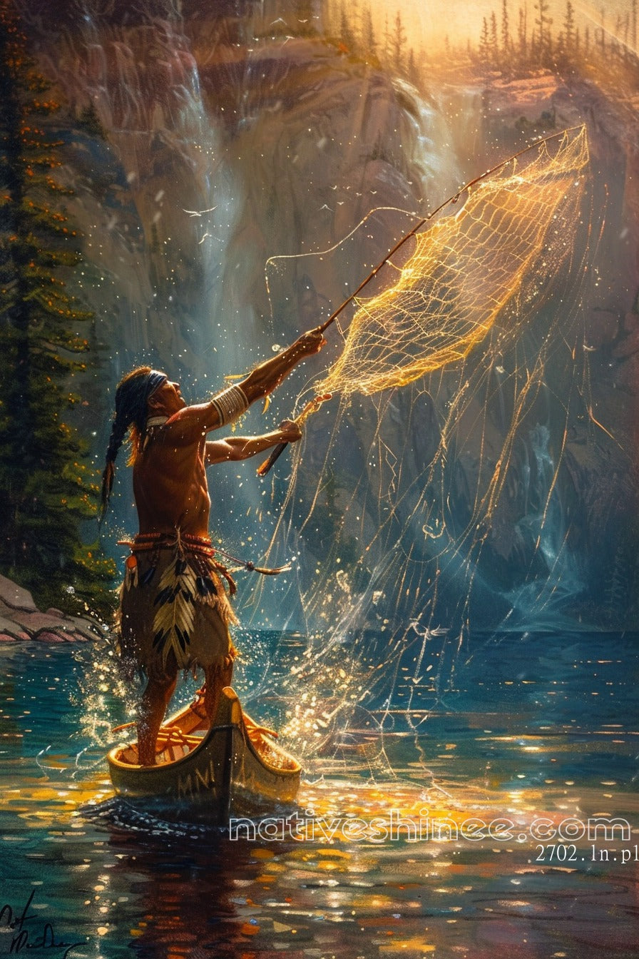 Whispers of the Waters Native American Canvas