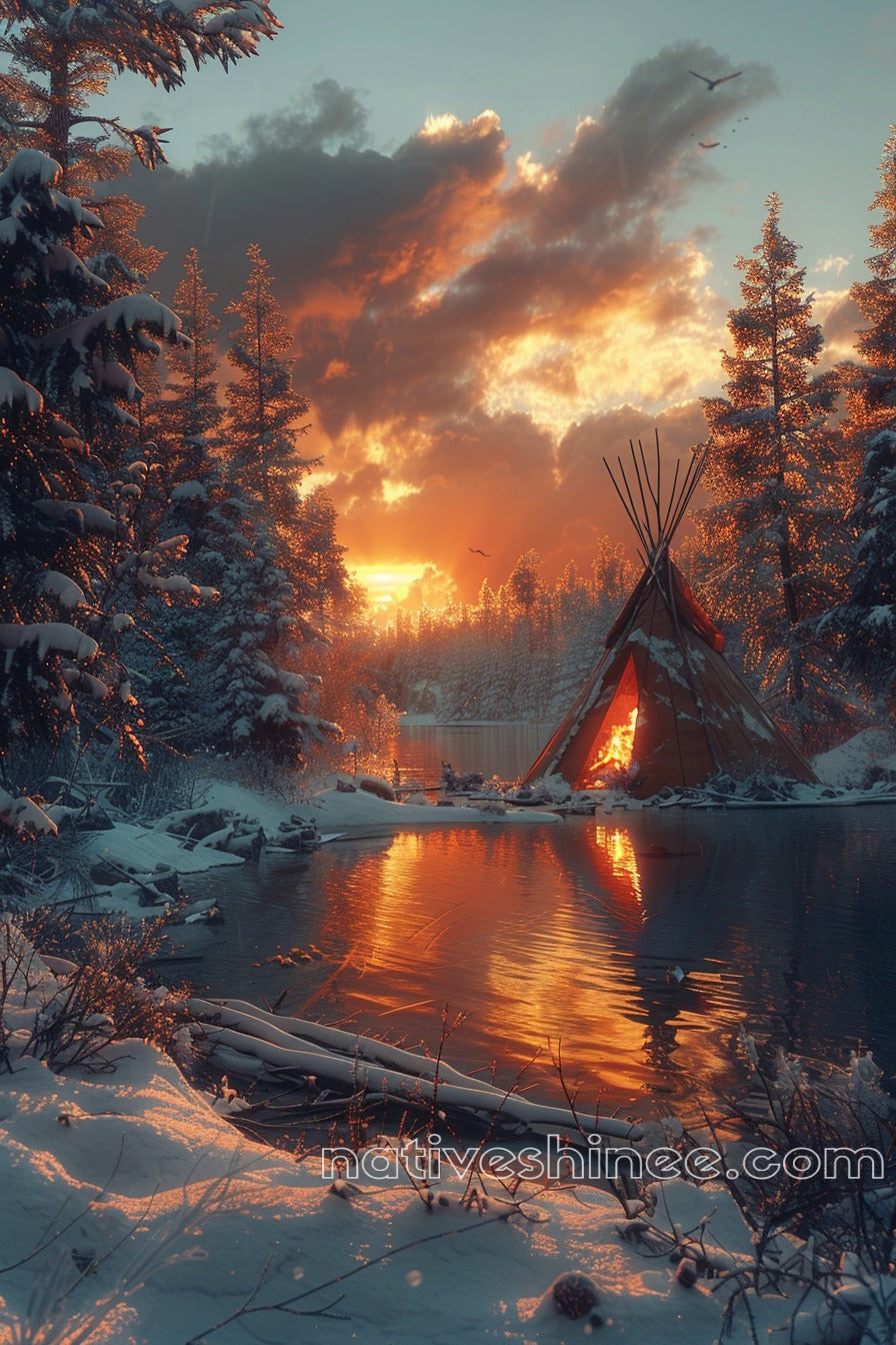 Under the Winter Sky: Native American Canvas