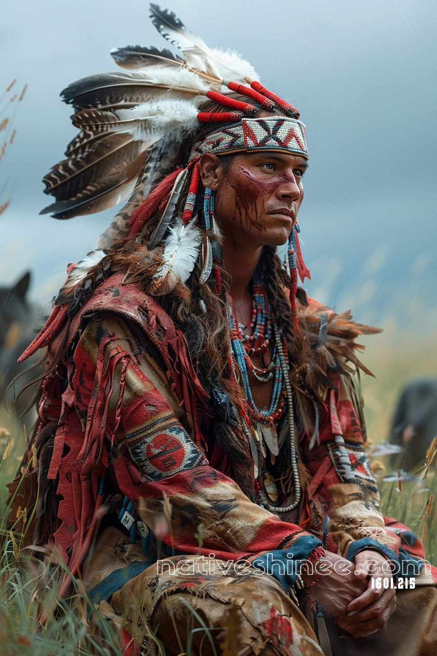 Warrior Strength Native American Canvas