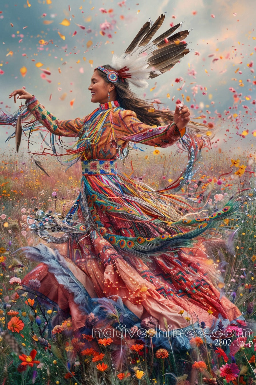 Peace Native American Canvas