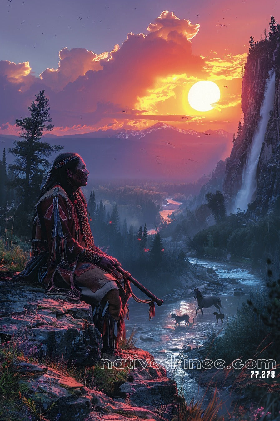 Whispers of the Earth Native American Canvas