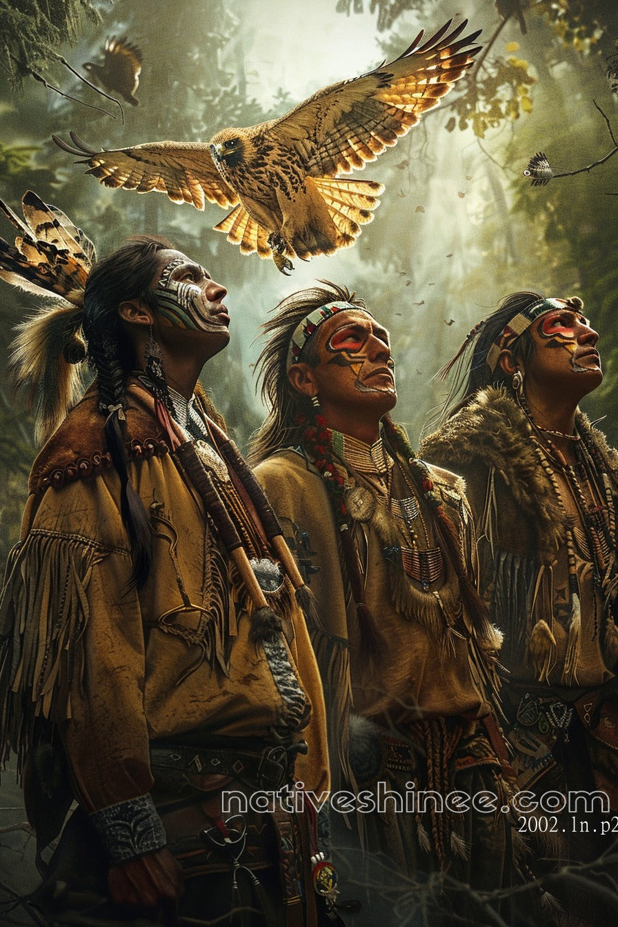 Guardians of the Sky Native American Canvas