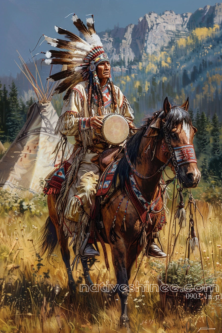 Warrior's Journey: Native America Canvas