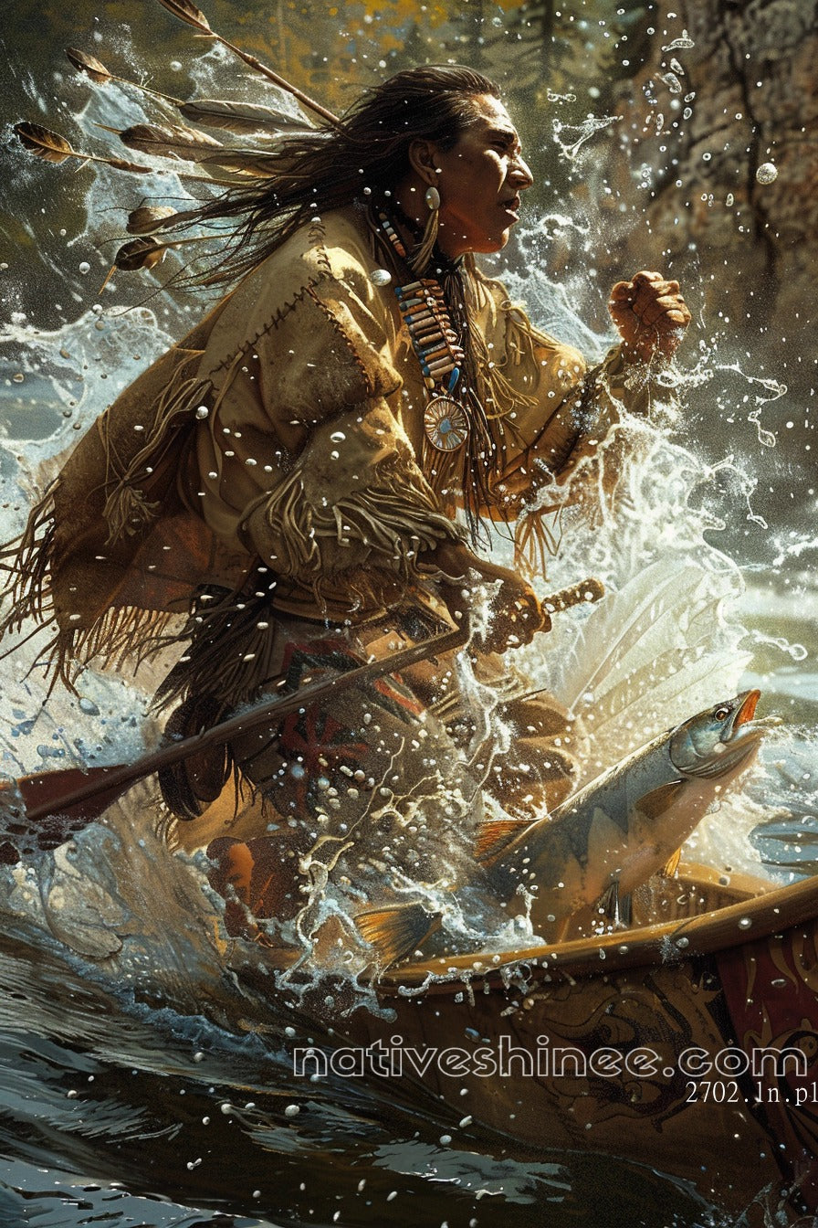 Gift of the Waters Native American Canvas