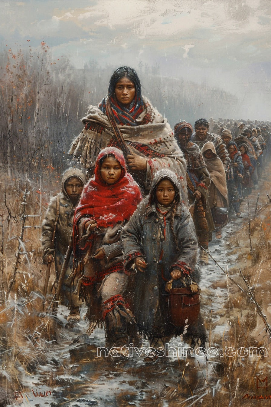 Strength from Suffering Native American Canvas