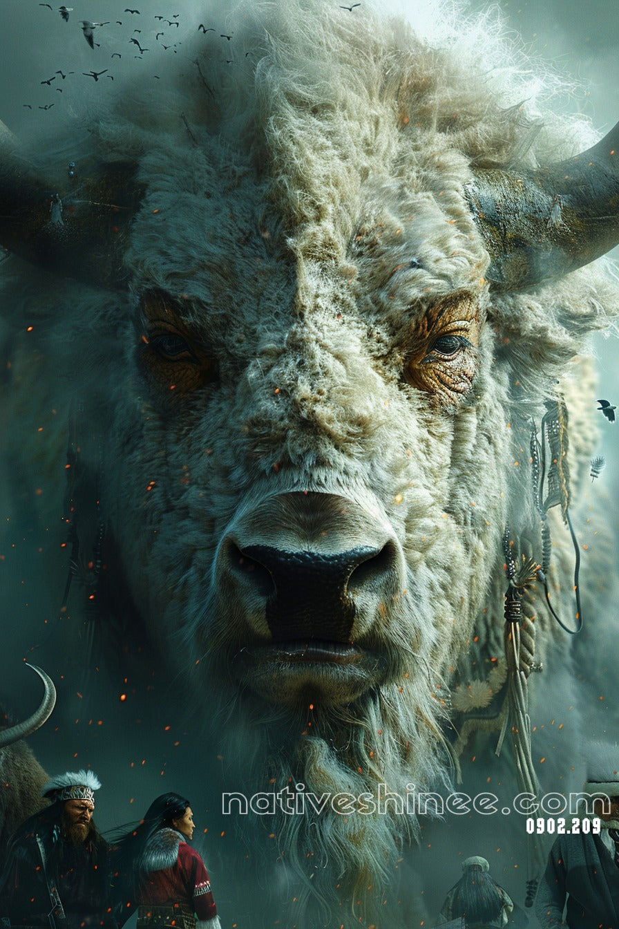 Through The Storm Native American Canvas