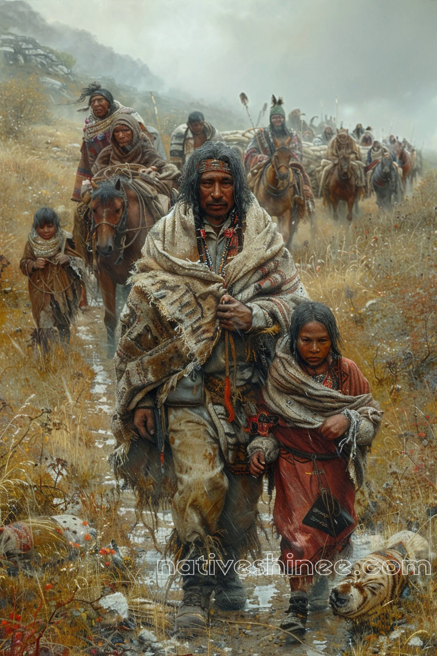 Forged in Tears Native American Canvas