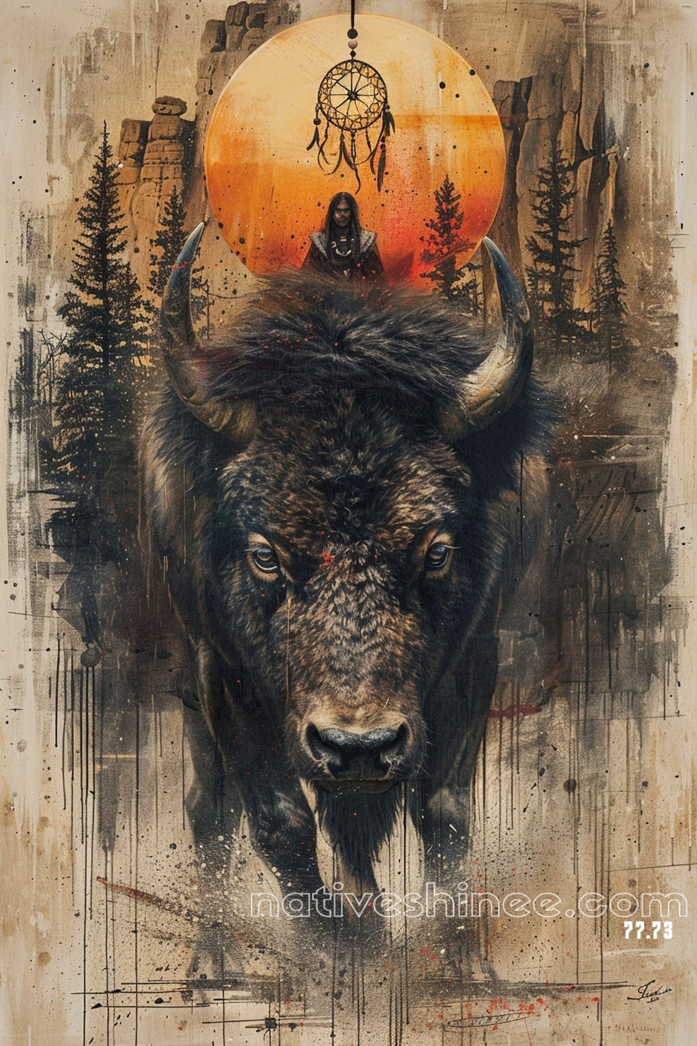 Dreams of the Earth Native American Canvas