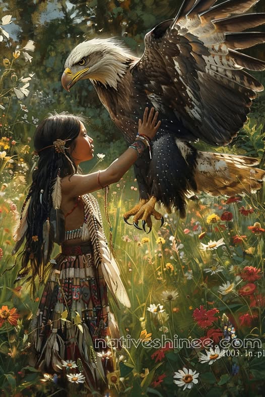 Eagle's Embrace Native American Canvas