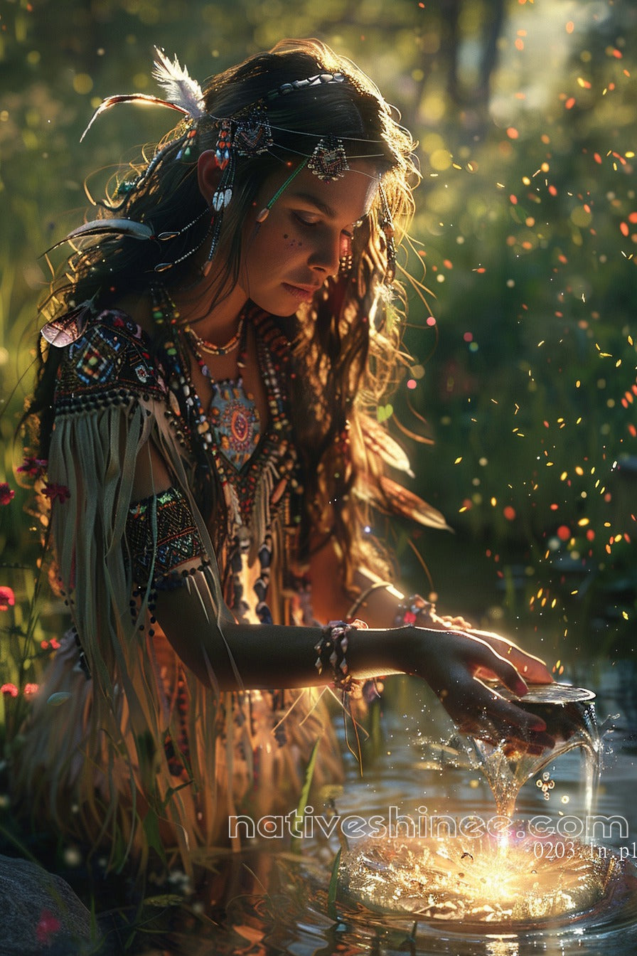 Water Native American Canvas