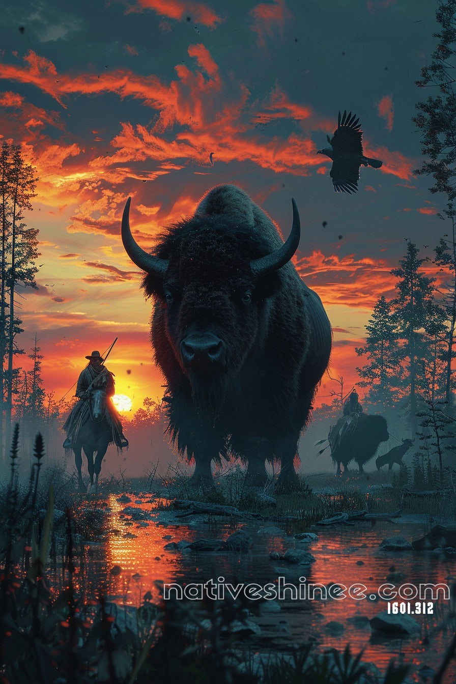 The Spirit of the Plains Native American Canvas